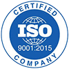ISO 9001:2015 Certified Company